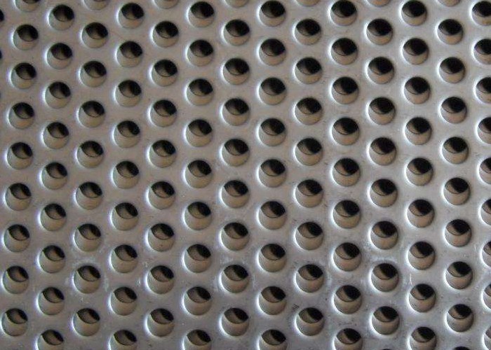 punched Perforated Stainless Steel Plate , 316L Steel Perforated Sheet