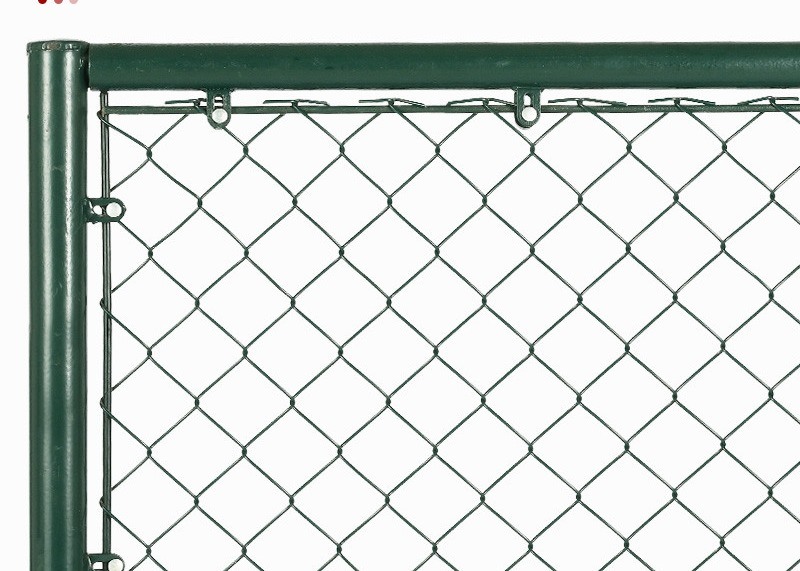 12 Feet Green PVC Chain Link Fence 45x45mm Diamand Hole