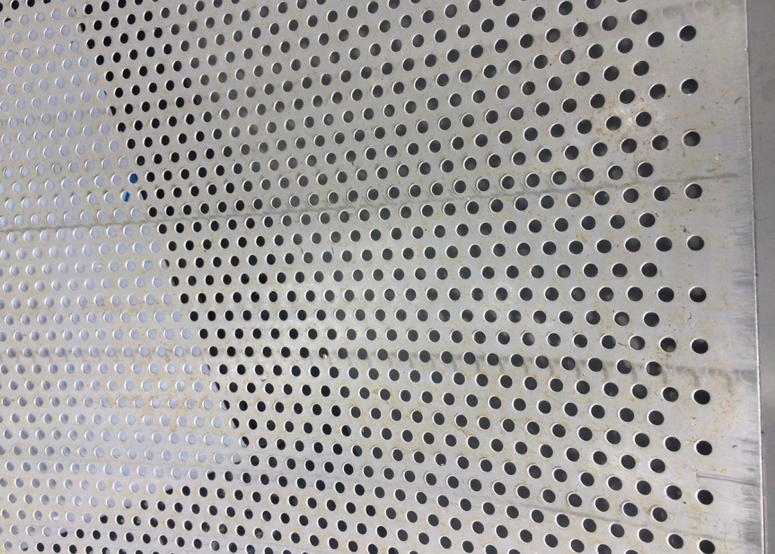 304 316 Micron Round Hole Decorative Punched 3mm Perforated Stainless Steel Sheet