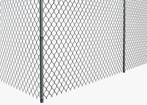 Diamond Wire Mesh Portable 1.0mm Chain Link Galvanized Fence 0.5m Height